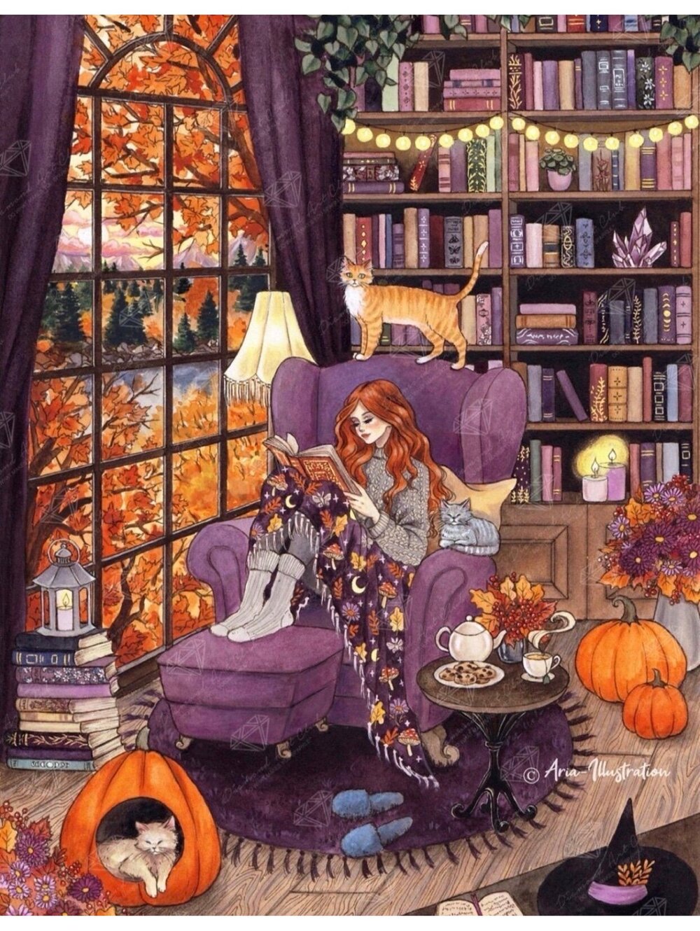 Cozy Autumn by Rita Kónya/Aria-Illustration - Diamond art club